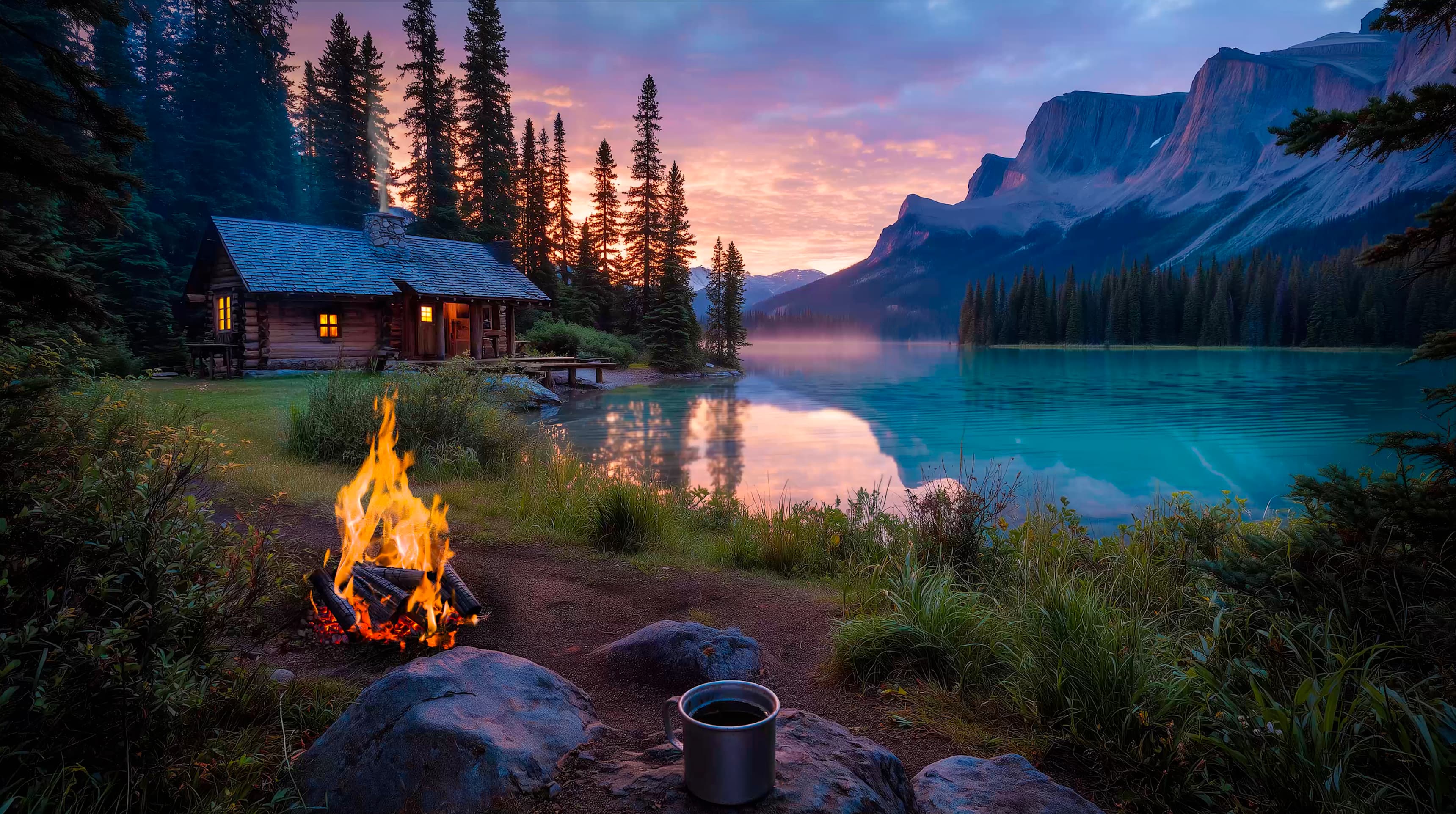 Hidden Cabin by the Lake