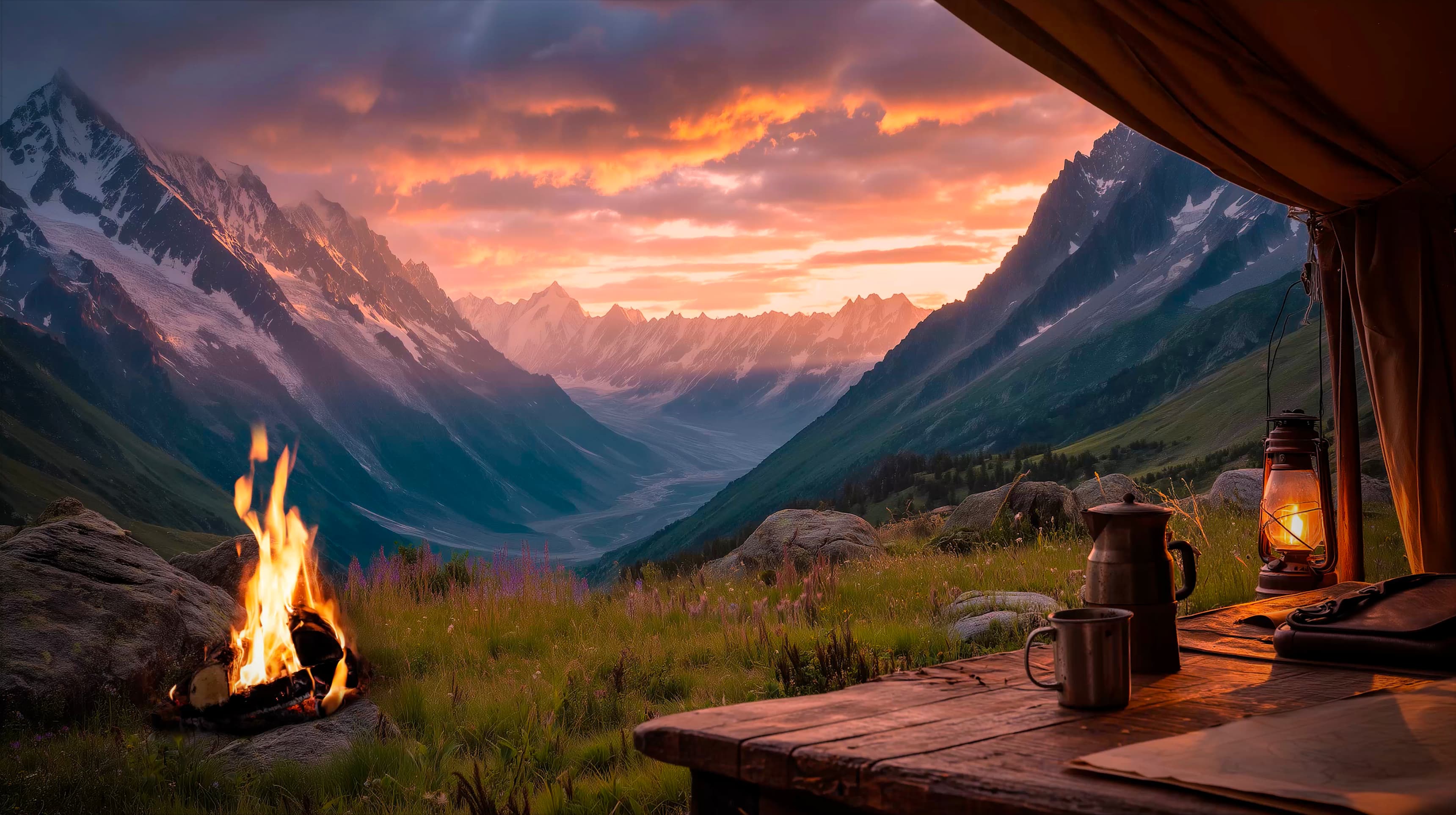 Morning at High Camp