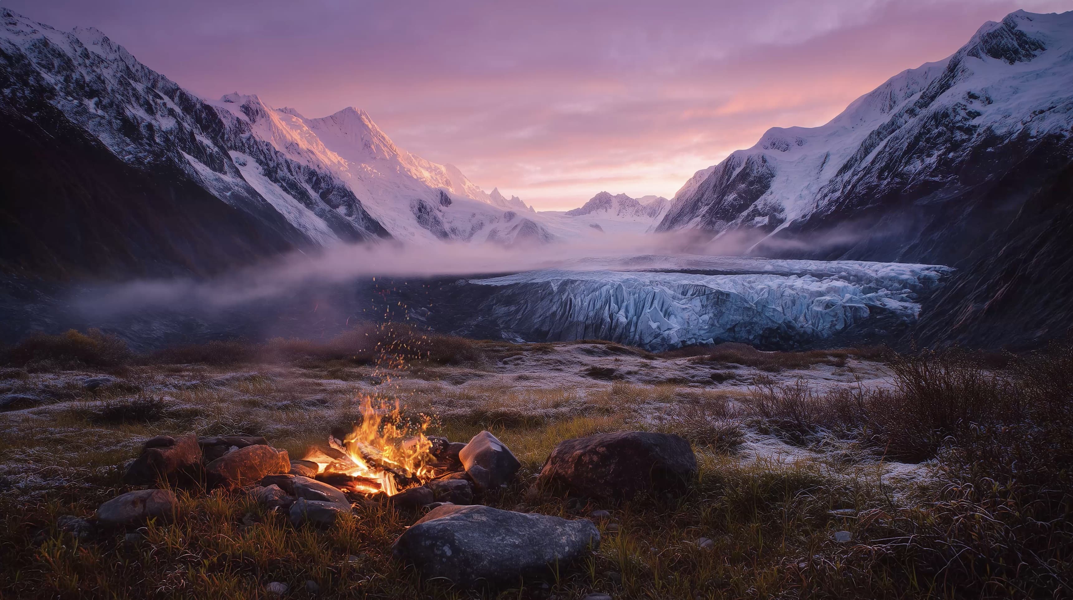 Where the Glacier Meets the Dawn